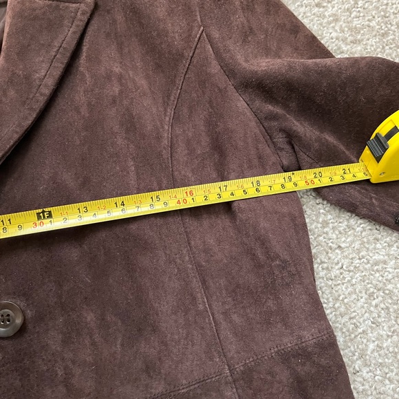 Vintage St. John's Bay Dark Brown Suede Jacket - Picture 7 of 8